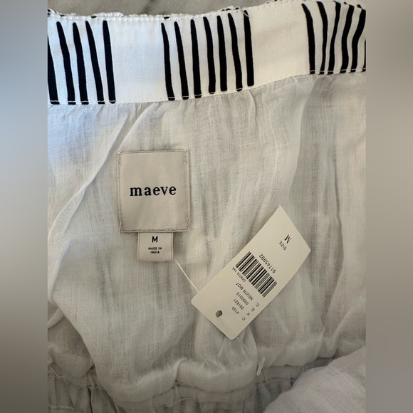 Maeve Square Neck Black and White Patterned Dress - Picture 11 of 12